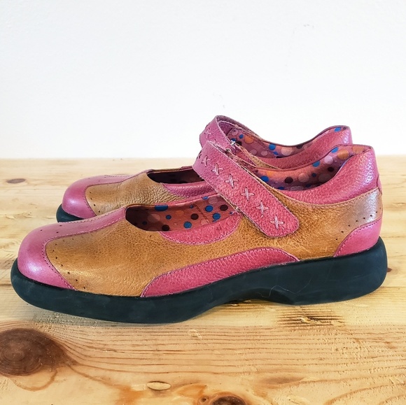 Umi Other - Umi patchwork Mary Jane's with stitching size 38